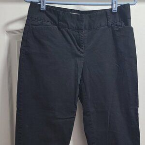 ANN TAYLOR LOFT BLACK CAPRI PANTS - STYLE: JULIE - SIZE 4